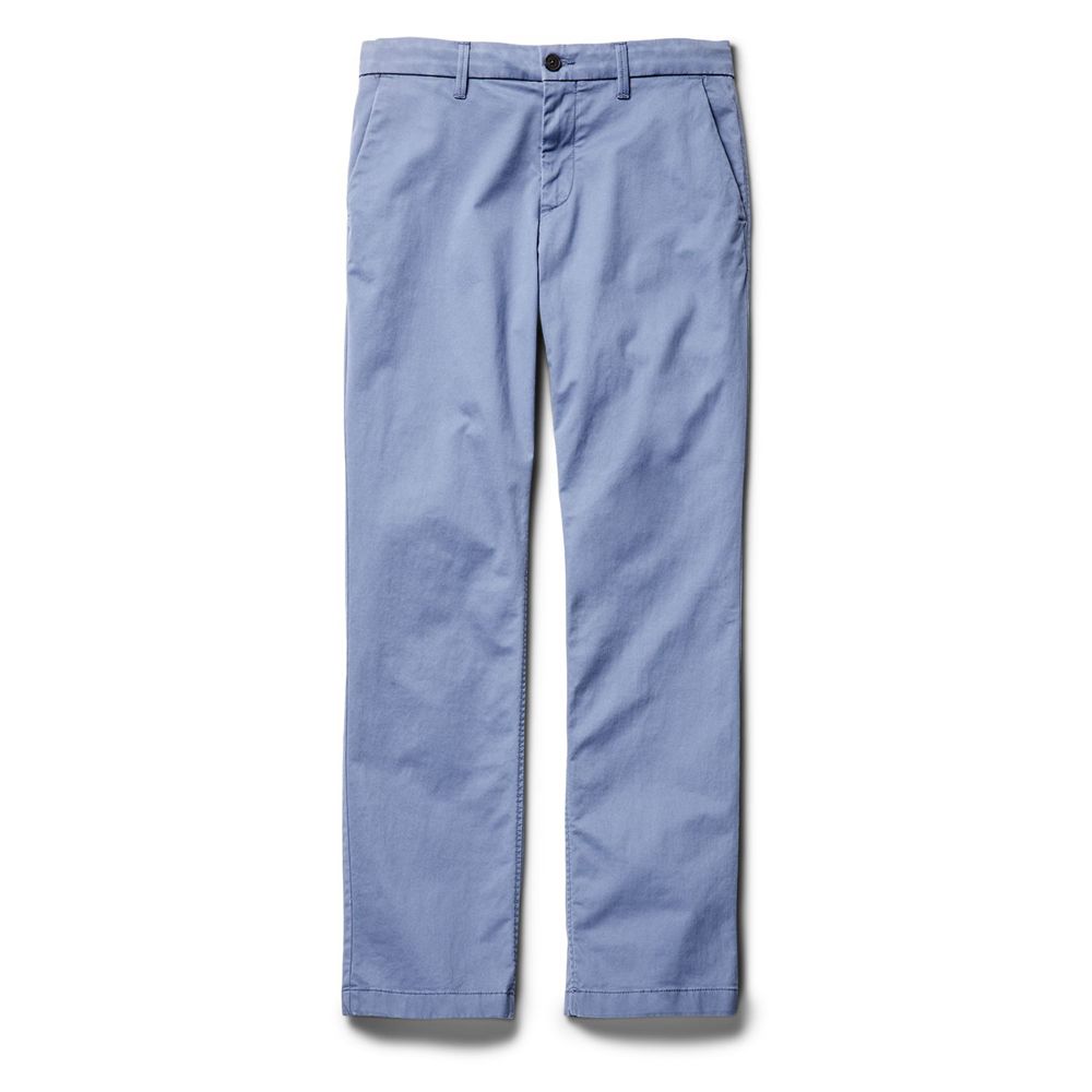 Pantaloni Timberland Barbati Albastri - Squam Lake Straight Fit Stretch Chino - Romania - ABMXUF974